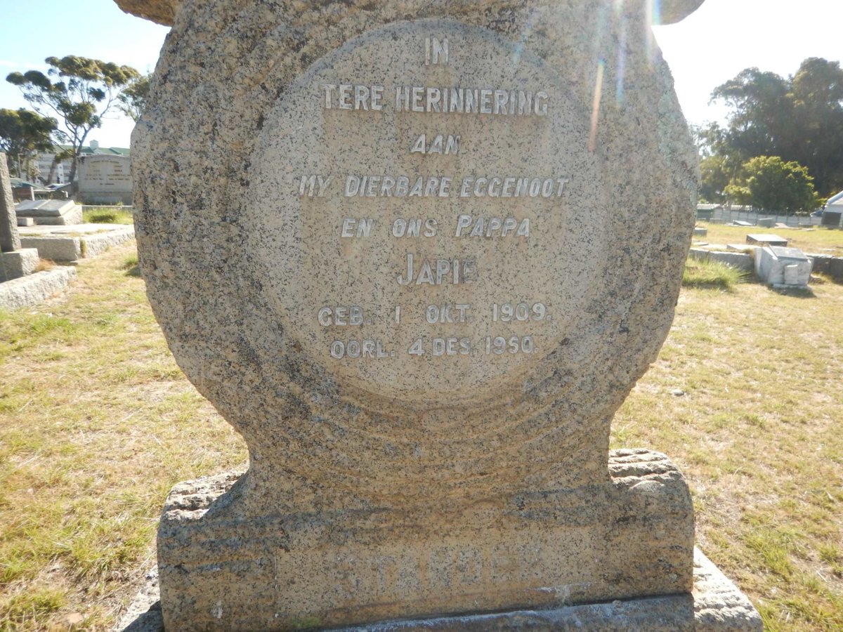 STANDER Japie 1909-1950