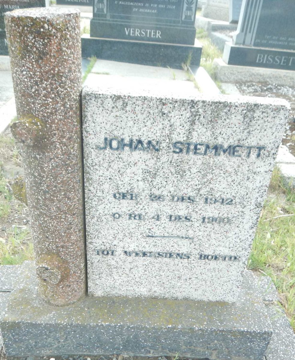 STEMMETT Johan 1942-19?0