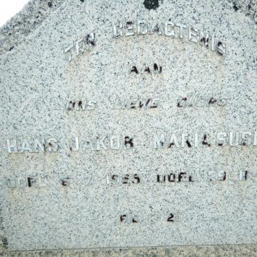 SWART Hans Jakob 1955 &amp; Maria Sushara -1967