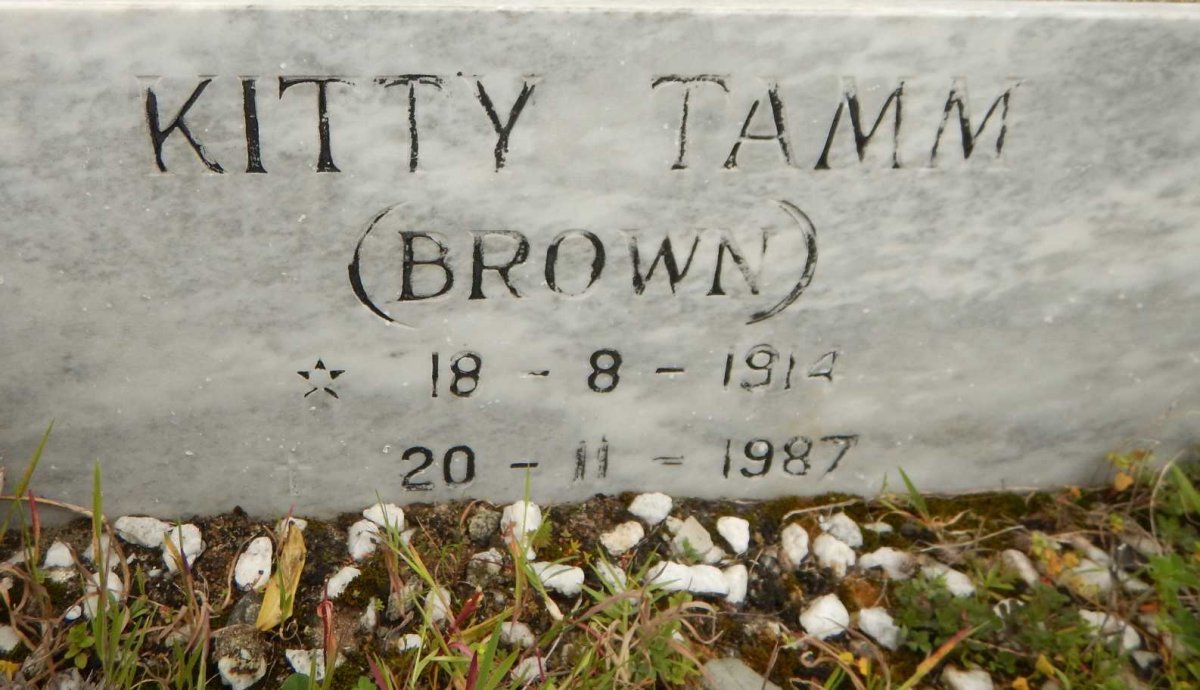 TAMM Kitty nee BROWN 1914-1987