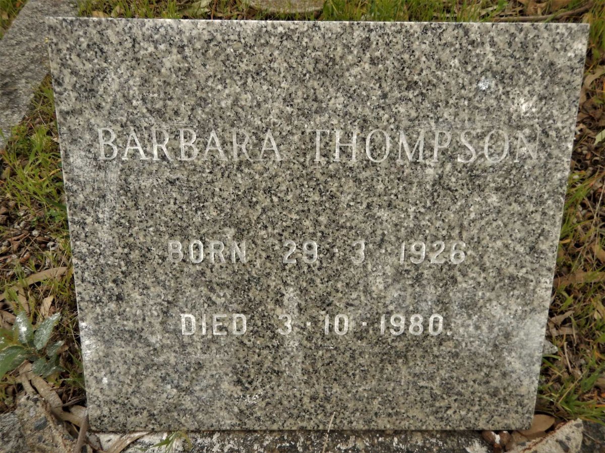THOMPSON Barbara 1926-1980