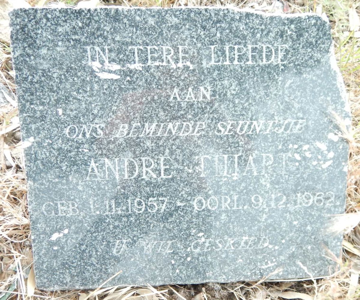 THIART Andre 1957-1962