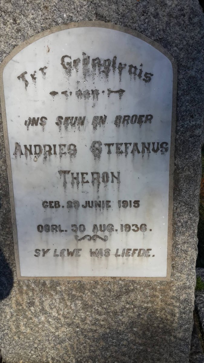 THERON Andries Stefanus 1915-1936