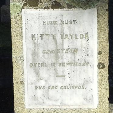 TAYLOR Kitty nee STEYN -1927