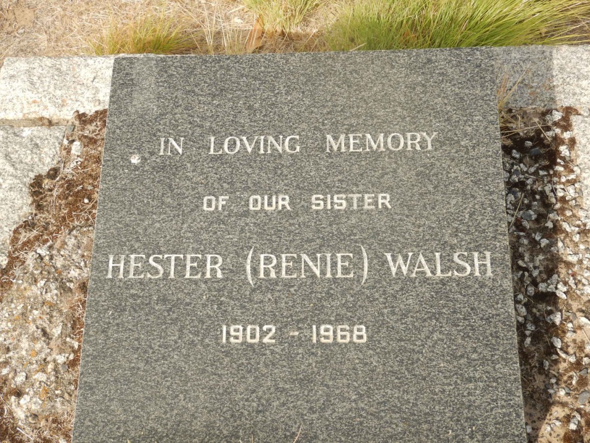WALSH Hester 1902-1968