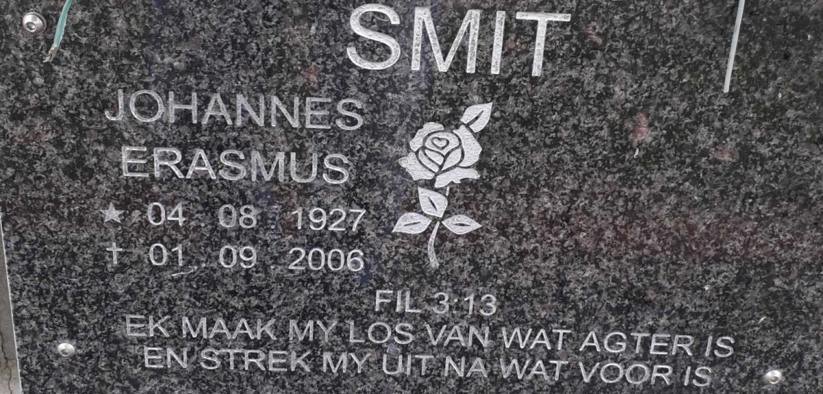 SMIT Johannes Erasmus 1927-2006