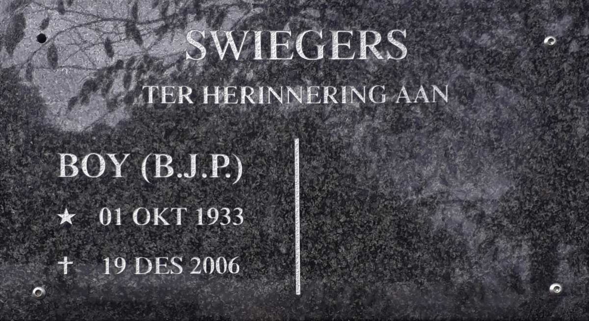 SWIEGERS B.J.P. 1933-2006