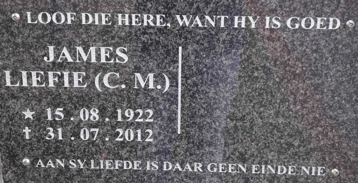 JAMES C.M. 1922-2012