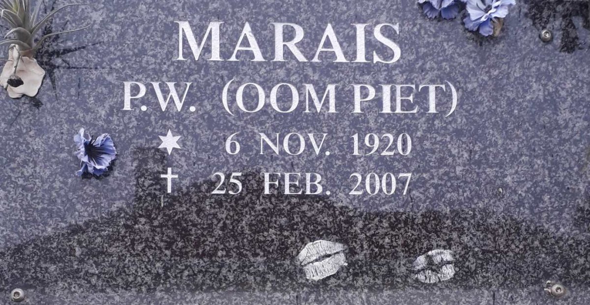 MARAIS P.W. 1920-2007