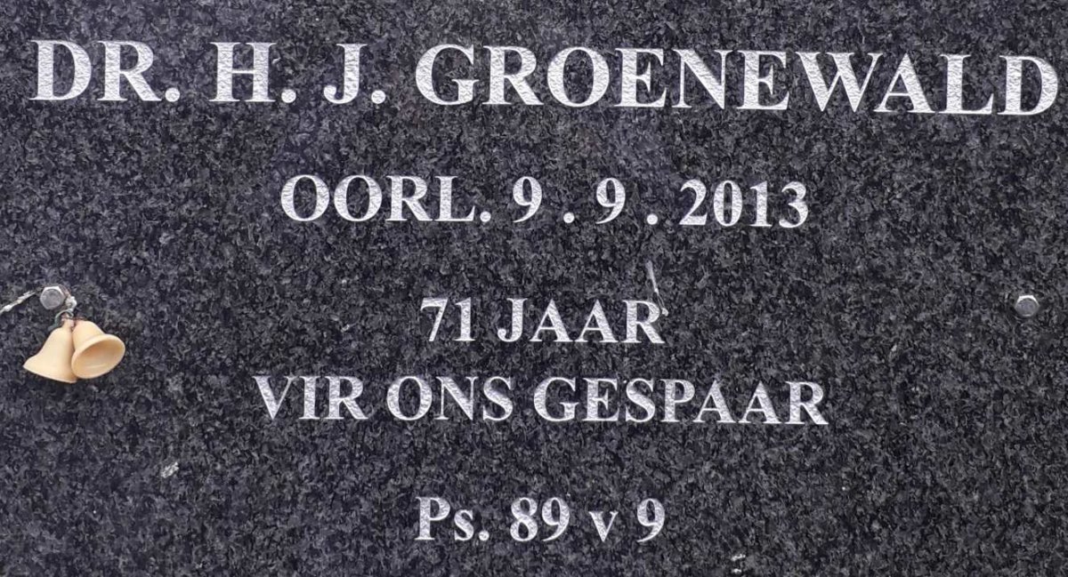 GROENEWALD H.J. -2013
