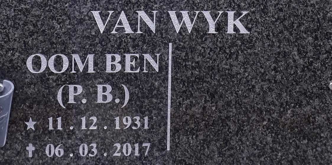 WYK P.B., van 1931-2017