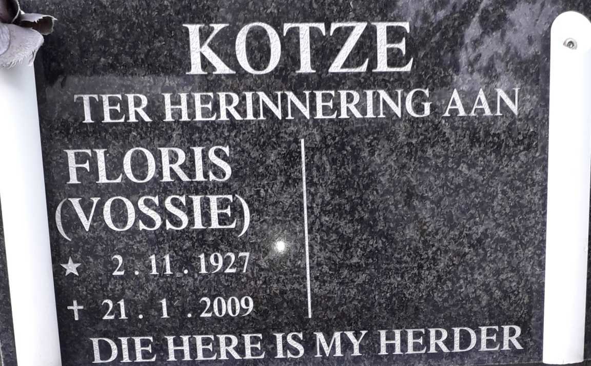 KOTZE Floris 1927-2009
