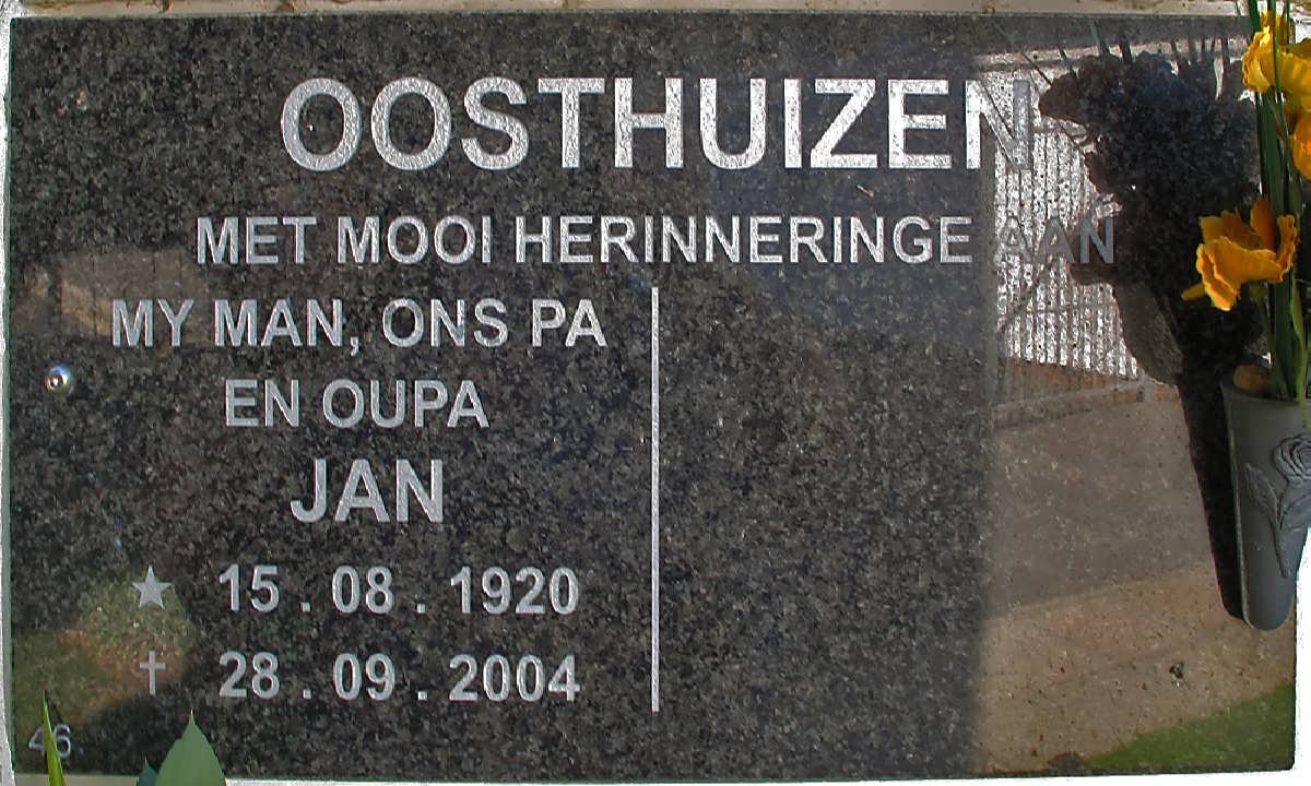 OOSTHUIZEN Jan 1920-2004