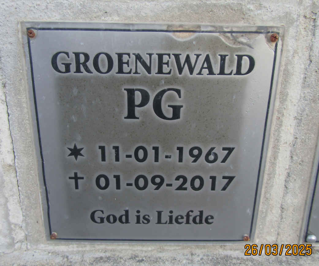 GROENEWALD P.G. 1967-2017