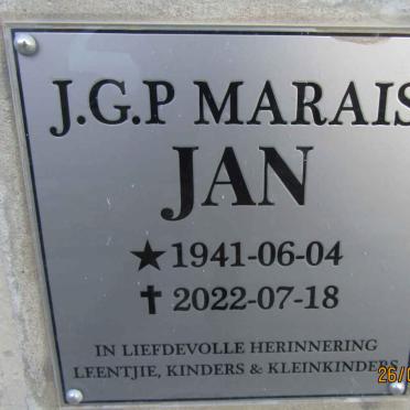 MARAIS J.G.P. 1941-2022