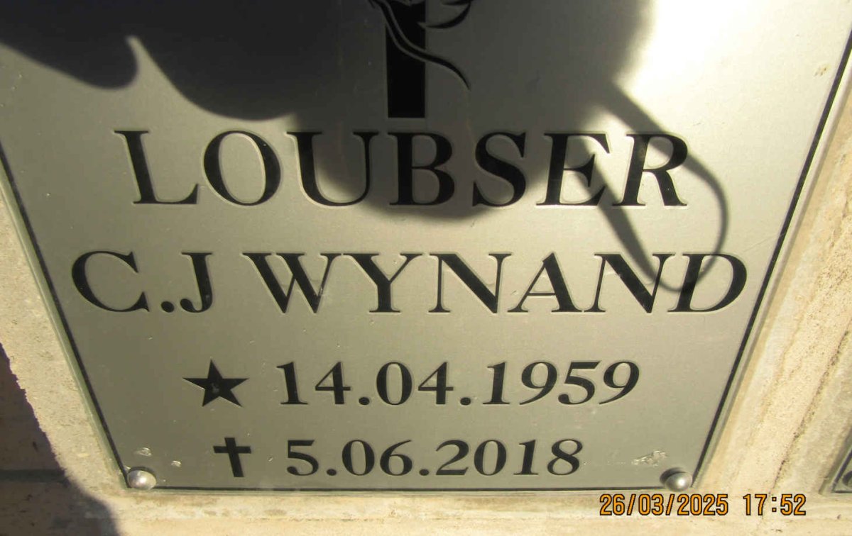 LOUBSER C.J. Wynand 1959-2018