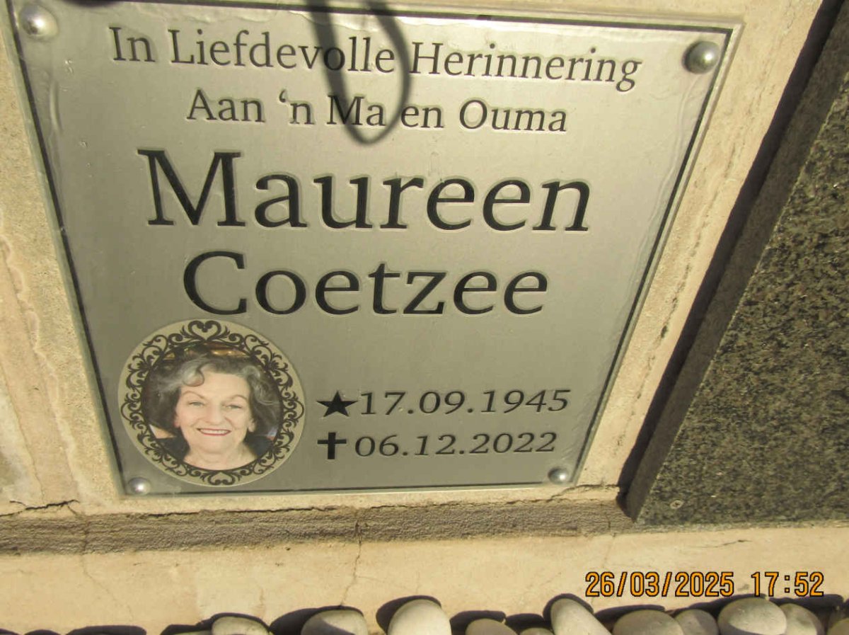 COETZEE Maureen 1945-2022