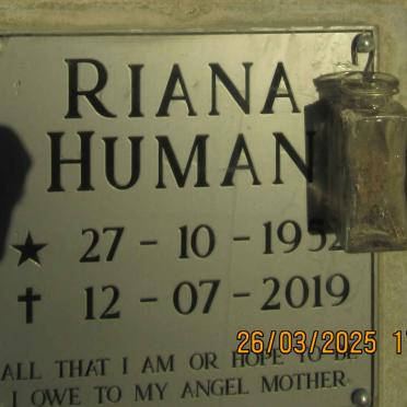 HUMAN Riana 1952-2019