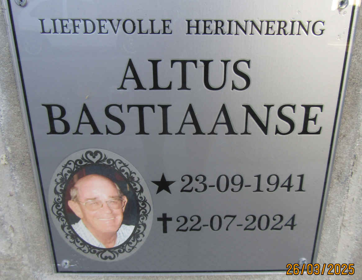 BASTIAANSE Altus 1941-2022