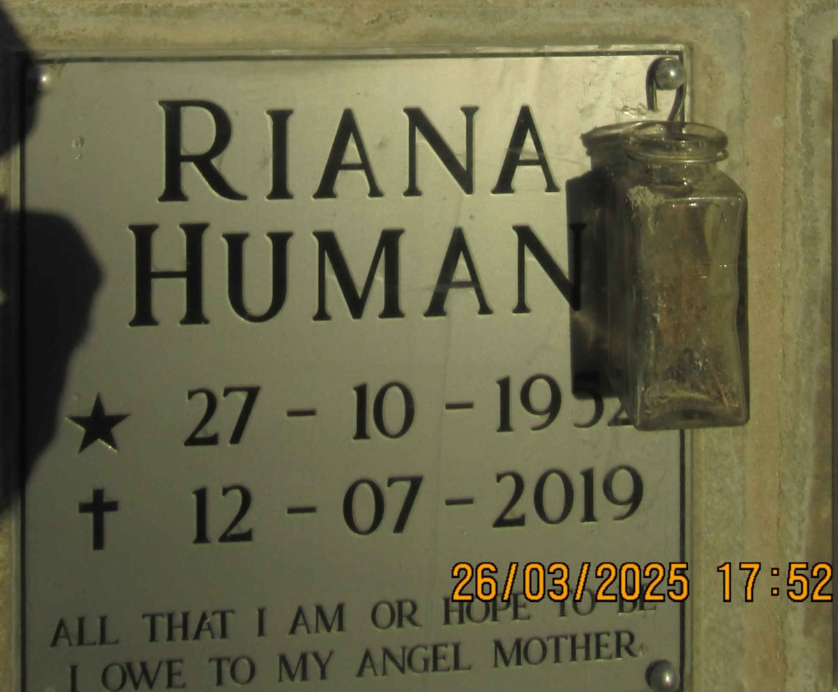 HUMAN Riana 1952-2019