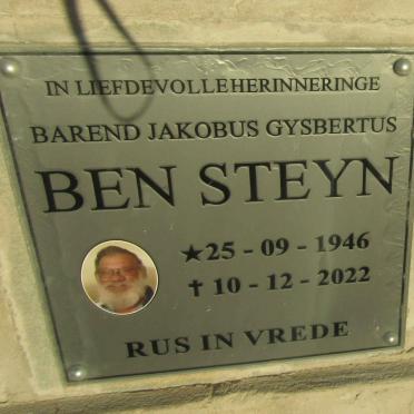 STEYN Ben 1946-2022