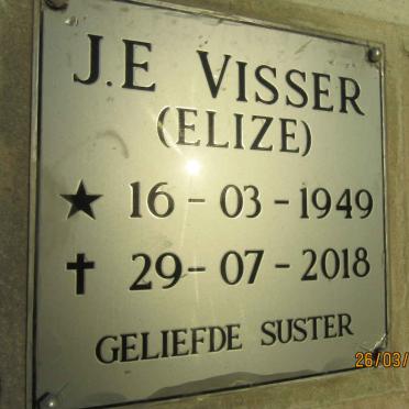 VISSER J.E. 1949-2018