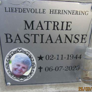 BASTIAANSE Martie 1944-2020