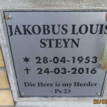 STEYN Jakobus Louis 1953-2016
