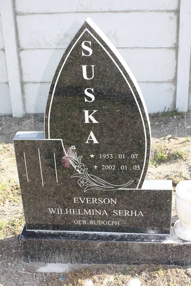 EVERSON Wilhelmina Serha nee RUDOLPH 1953-2002