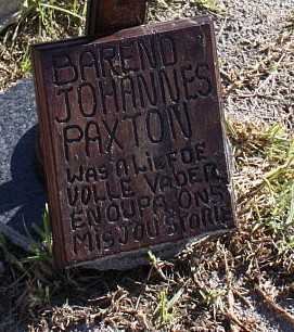 PAXTON Barend Johannes 