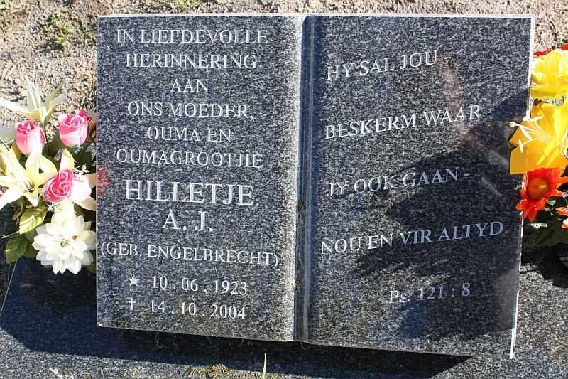 ? A.J. nee ENGELBRECHT 1923-2004