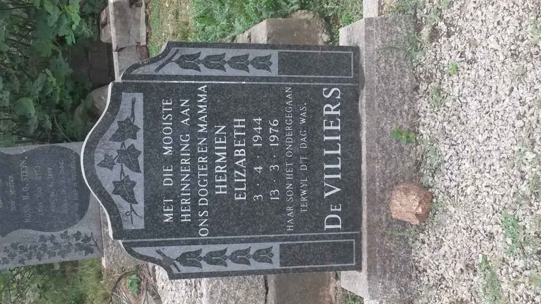 VILLIERS Hermien Elizabeth, de 1944-1976