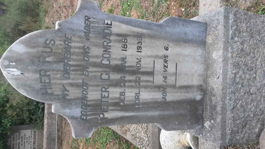 CONRADIE Pieter G. 1881-1939