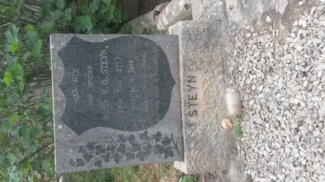 STEYN Rosa H.G. nee VAN ZYL 1878-1954