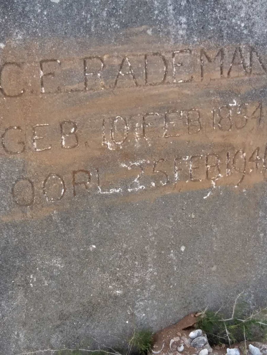 RADEMAN C.E. 1884-194?