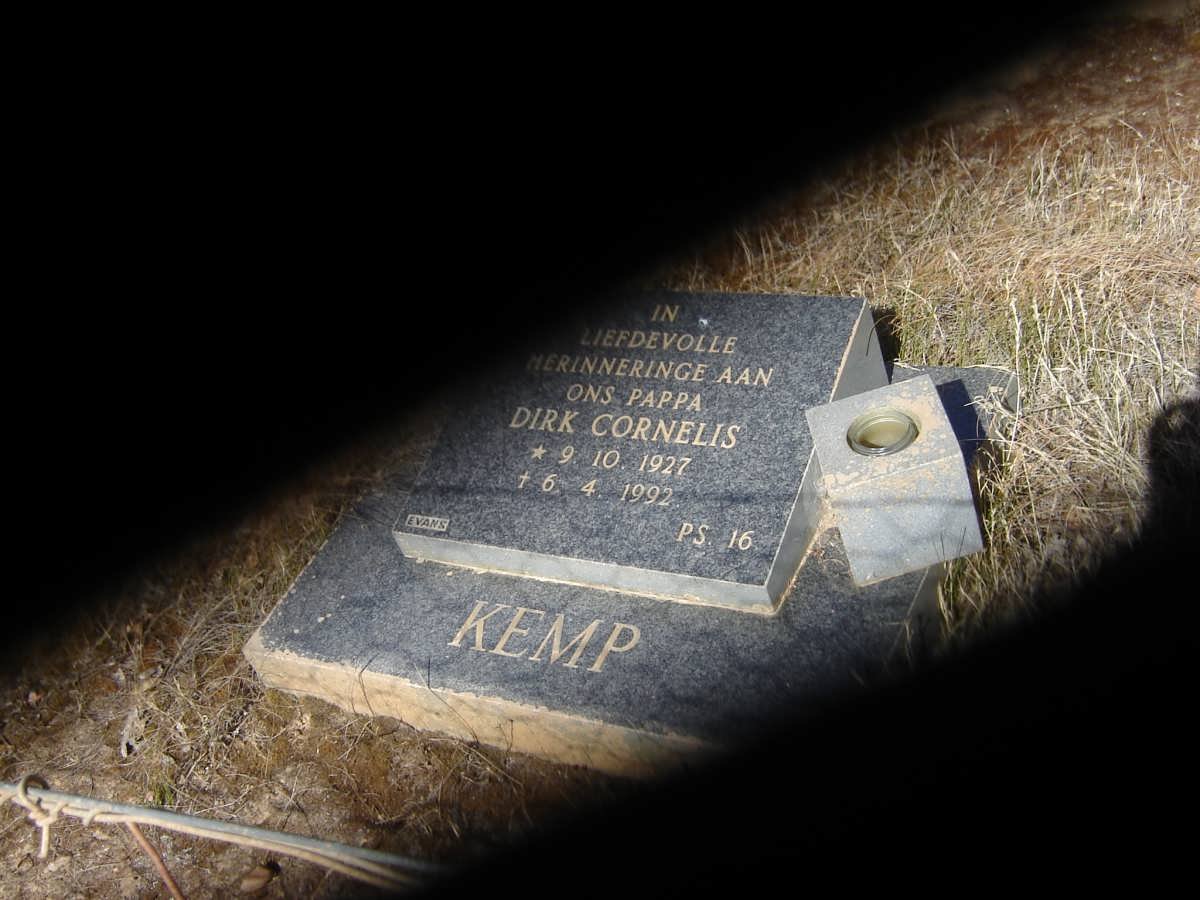 KEMP Dirk Cornelis 1927-1992