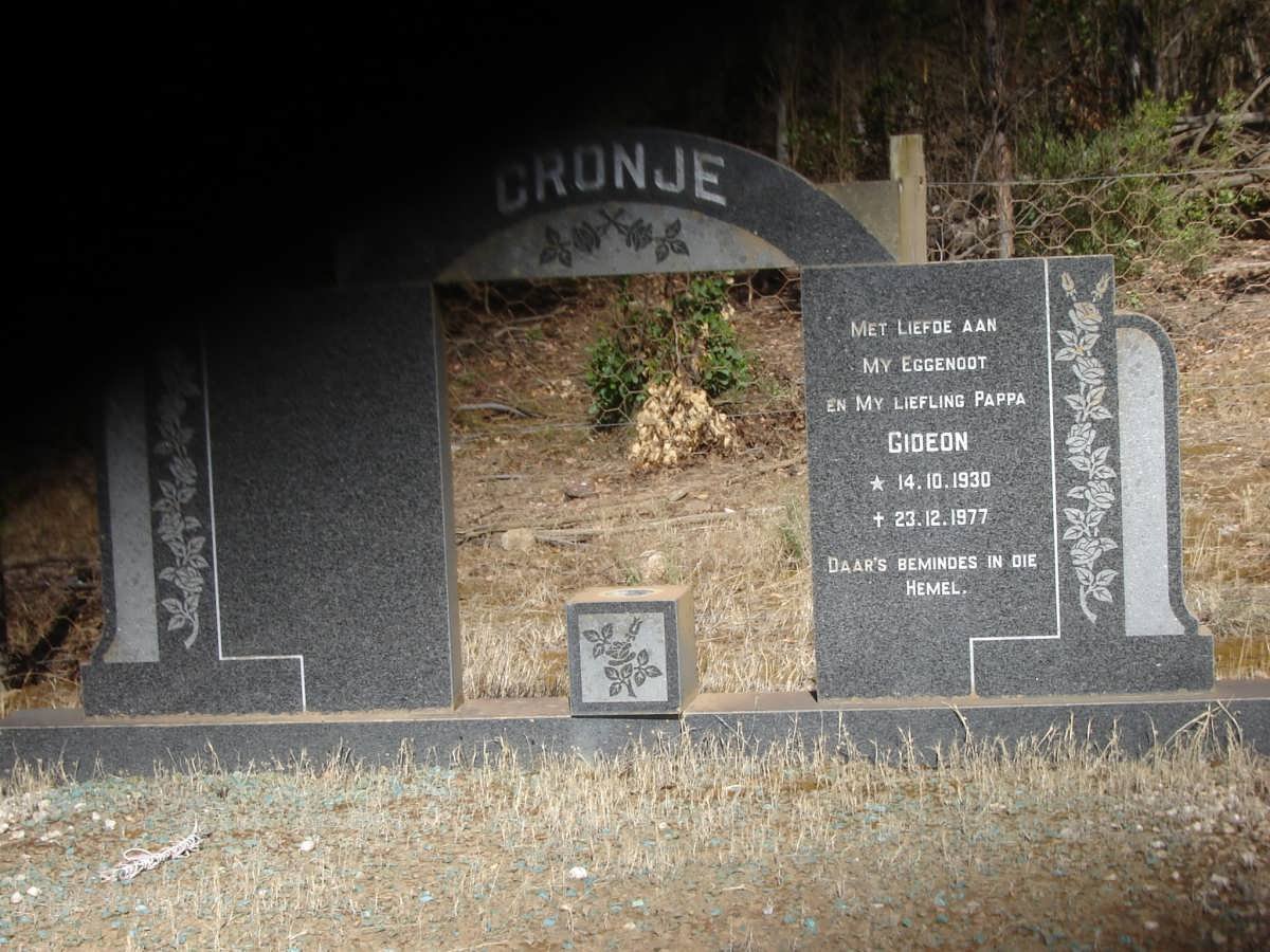 CRONJE Gideon 1930-1977