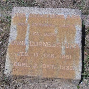 Western Cape, SWELLENDAM district, Buffeljagsrivier, Uys family cemetery