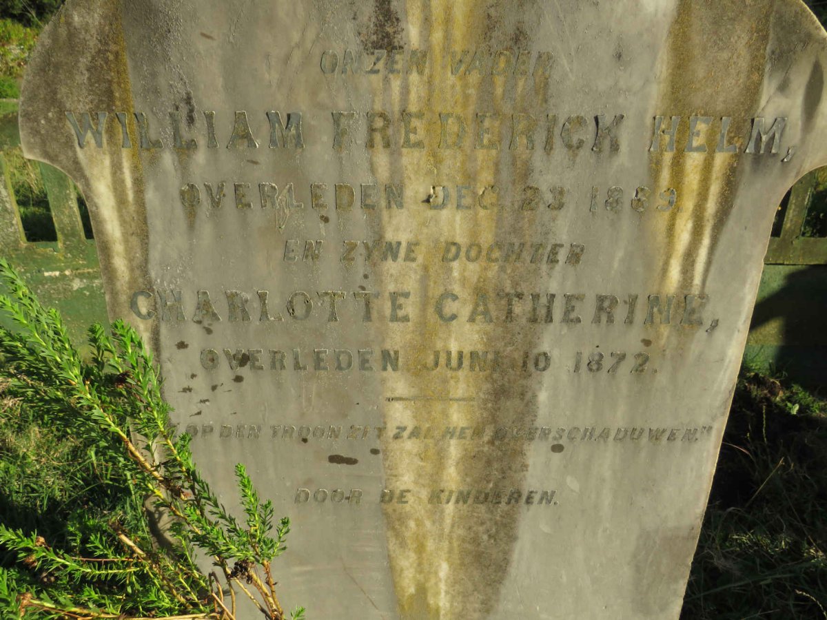 HELM William Frederick -1869 :: HELM Charlotte Catherine -1872
