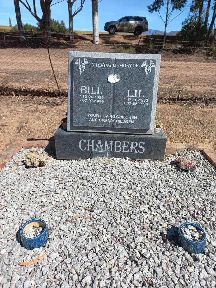 CHAMBERS Bill 1923-1999 &amp; Lil 1932-1999