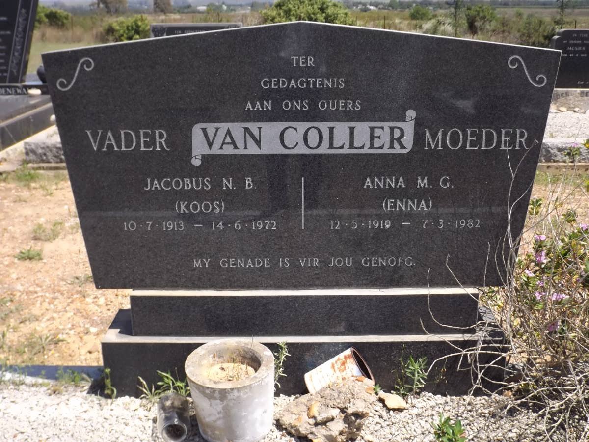 COLLER Jacobus N.B., van 1913-1972 &amp; Anna M.G. 1919-1982