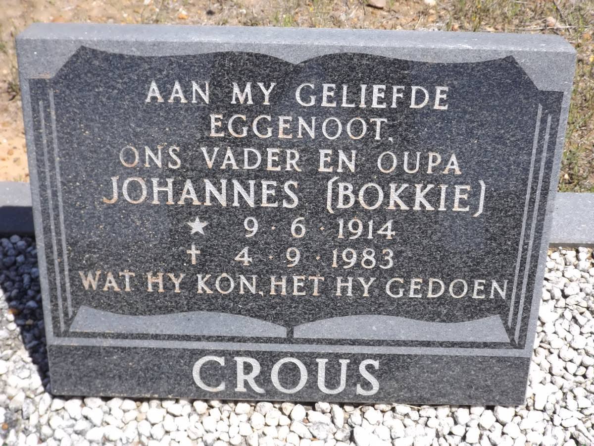 CROUS Johannes 1914-1983
