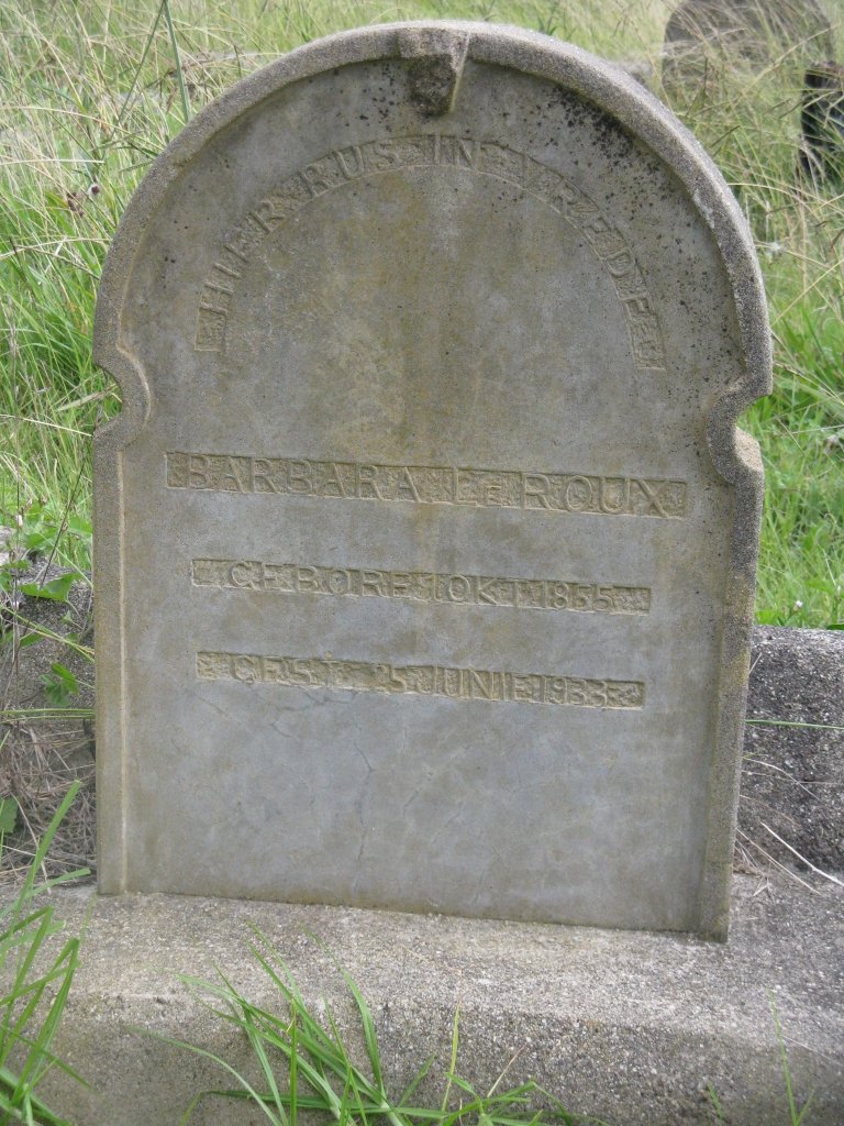 ROUX Barbara, le 1855-1933