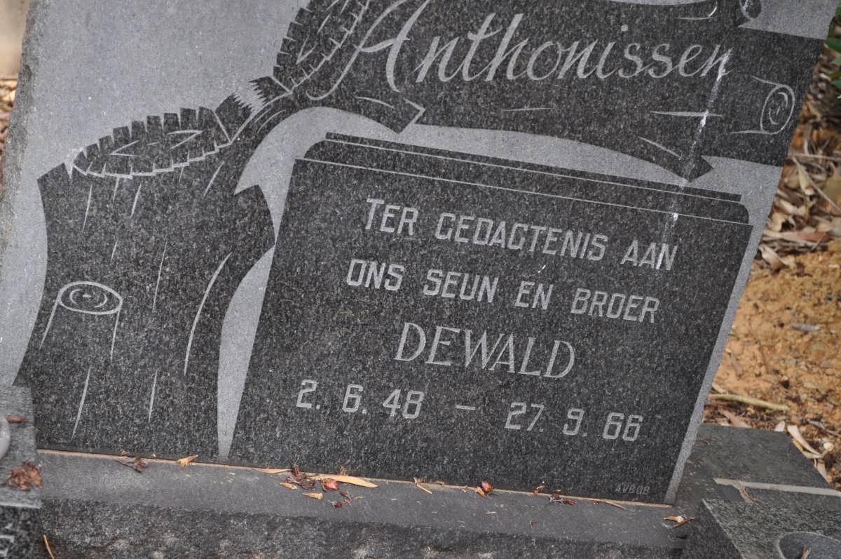 ANTHONISSEN Dewald 1948-1966