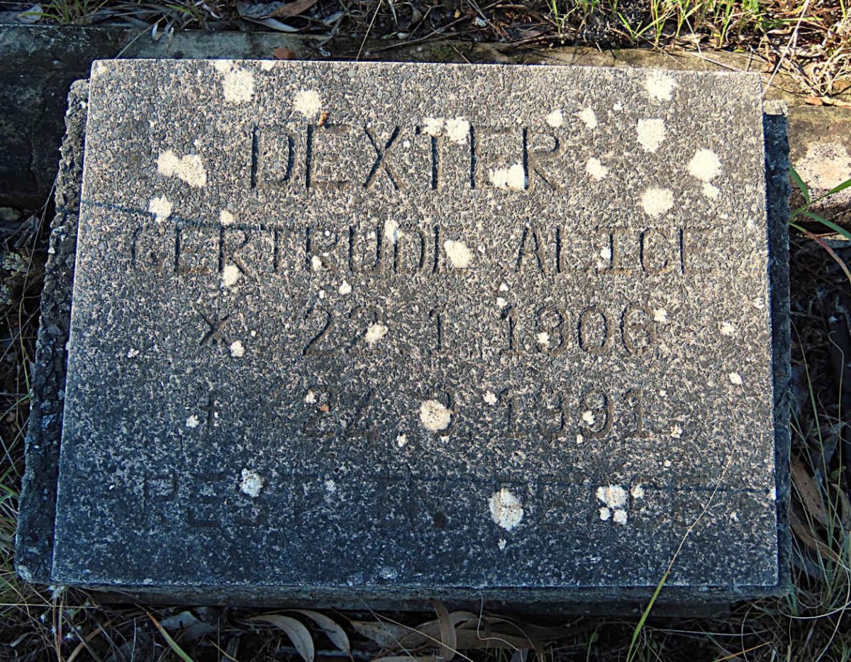 DEXTER Gertrude Alice 1906-1991