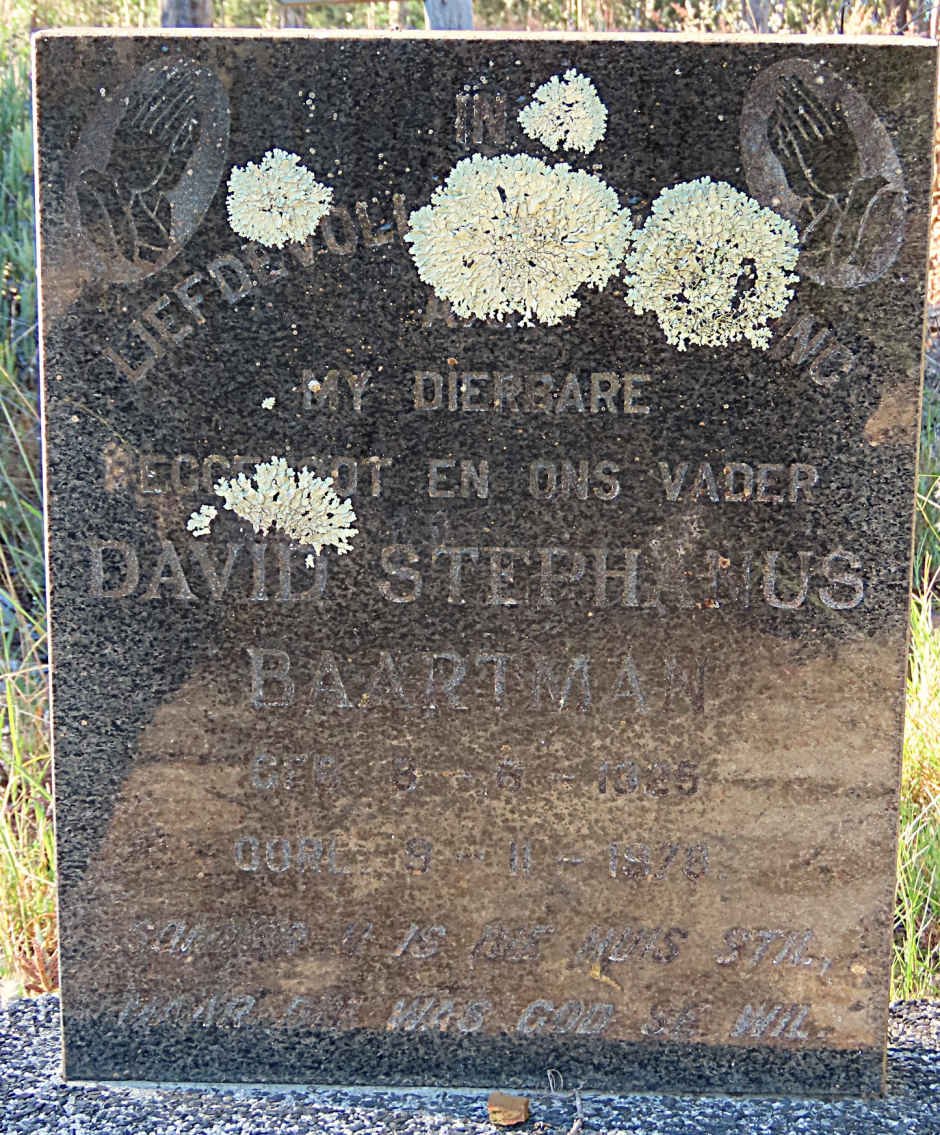 BAARTMAN David Stephanus 1925-1978