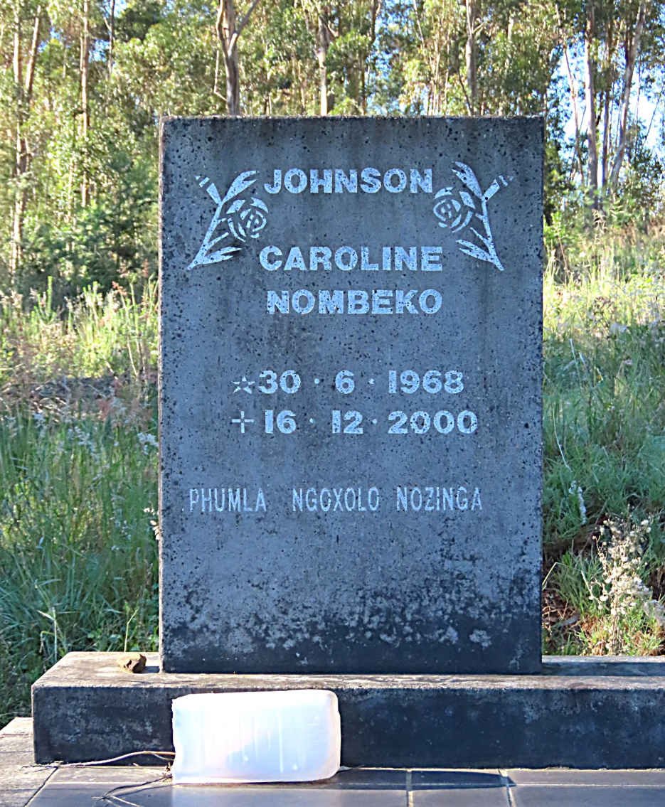 JOHNSON Caroline Nombeko 1968-2000