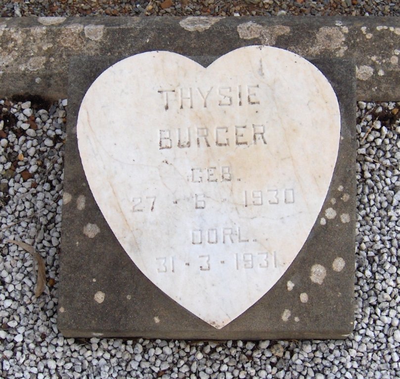 BURGER Thysie 1930-1931