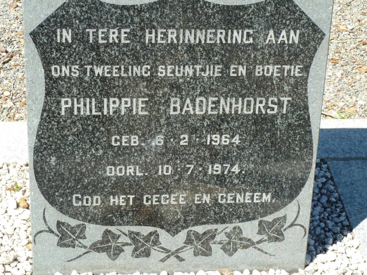 BADENHORST Philippie 1964-1974