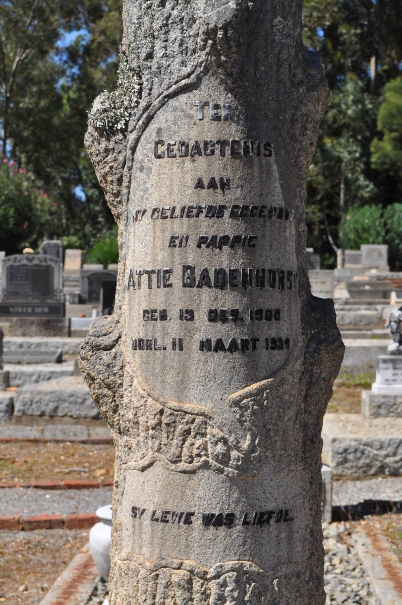 BADENHORST Attie 1900-1939